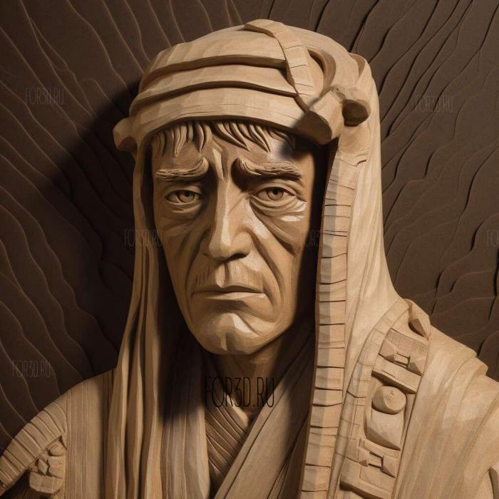 Colonel Lawrence Lawrence of Arabia Peter OToole 2 stl model for CNC